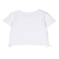 Michael Kors Kids metallic-finish logo jersey T-shirt - White