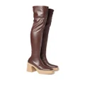Stella McCartney Skyla above-knee boots - Brown
