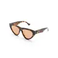 Gucci Eyewear tortoiseshell cat-eye sunglasses - Brown