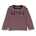 Nº21 Kids striped long-sleeve T-shirt - Black