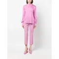 MOSCHINO JEANS pointed-collar poet-sleeve shirt - Pink