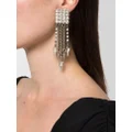 Alessandra Rich crystal-cascade spike earrings - Silver