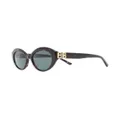 Balenciaga Eyewear Dynasty oval-frame sunglasses - Brown