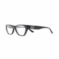 Karl Lagerfeld polished-effect cat-eye glasses - Black