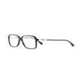 Karl Lagerfeld square-frame tortoiseshell glasses - Brown