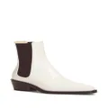 Proenza Schouler Bronco leather Chelsea Boots - White