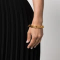 Balenciaga logo-lettering chain bracelet - Gold