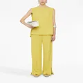 Jil Sander elasticated-waist palazzo trousers - Yellow