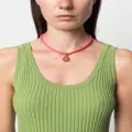 Versace Medusa Head leather necklace - Pink