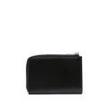 Jil Sander logo-stamp leather wallet - Black