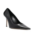 Casadei pointed-toe 110mm leather pumps - Black