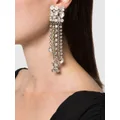 Alessandra Rich crystal-embellished chandelier earrings - Silver