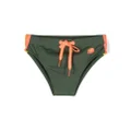 Sundek logo-stamp drawstring swim trunks - Green