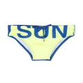 Sundek logo-print drawstring swim trunks - Yellow