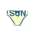 Sundek logo-print drawstring swim trunks - Yellow