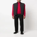 Pal Zileri high-neck virgin wool-silk sweatshirt - Red