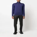 Pal Zileri high-neck virgin wool-silk sweatshirt - Blue