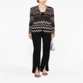 Missoni zigzag crochet-knit blazer - Black