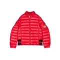 Moncler Enfant concealed-hood padded down jacket - Red