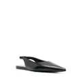 Proenza Schouler pointed-toe leather ballerina shoes - Black