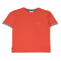 Sundek logo-embroidered cotton T-shirt - Orange
