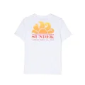 Sundek logo-print cotton T-shirt - White
