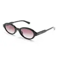 Chloé Eyewear gradient-lenses round-frame sunglasses - Black