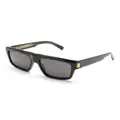 Dunhill tinted-lenses rectangle-frame sunglasses - Black