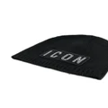 Dsquared2 Icon-patch knitted beanie - Black