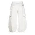 Cynthia Rowley wide-leg cargo trousers - White