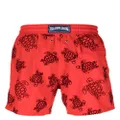 Vilebrequin turtle-print swim shorts - Red