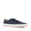 Tod's grained leather low-top sneakers - Blue