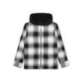 Givenchy Kids 4G-motif checked shirt jacket - Black