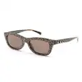 Michael Kors leopard-print square-frame sunglasses - Neutrals