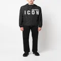 Dsquared2 Icon-print hooded jacket - Black