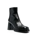 Chie Mihara Katrin patent-finish square-toe boots - Black