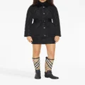 Burberry EKD-embroidered diamond-quilted jacket - Black