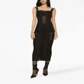 Dolce & Gabbana lace-embellished midi dress - Black