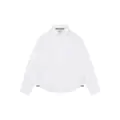 BOSS Kidswear logo-embroidered long-sleeve shirt - White