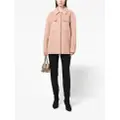 Calvin Klein spread-collar wool shirt jacket - Pink
