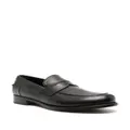 Canali calf leather loafers - Black