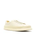 Jil Sander lace-up panelled sneakers - Yellow