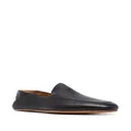 Magnanni almond-toe leather loafers - Black