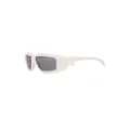 Rick Owens rectangular frame sunglasses - White