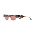 Nanushka Shako square-frame sunglasses - Brown