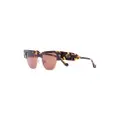 Nanushka Shako square-frame sunglasses - Brown