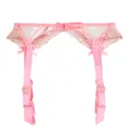 Agent Provocateur Tessy tulle suspender - Pink