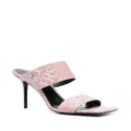 Versace Versace Allover 95mm jacquard mules - Pink