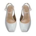 Paul Andrew Levitate 130mm patent leather pumps - White