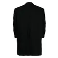 Ann Demeulemeester long tailored buttoned cotton coat - Black